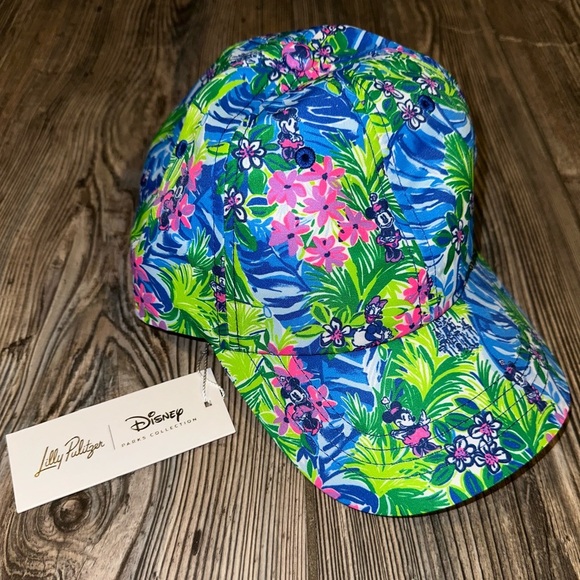 NWT Lilly Pulitzer Disney Parks Minnie & Daisy CastleVibrant Runaround Hat
